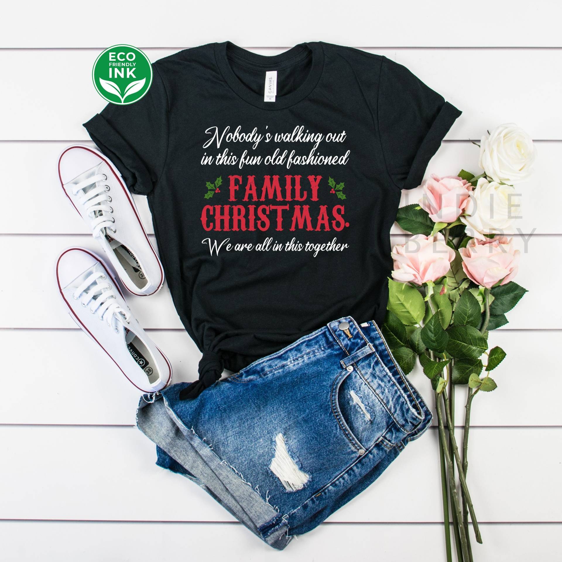 Nobody Es Walking Out On This Fun Old Family Christmas Shirt Xmas/Sweatshirt Langarm Hoodie Kinder von IndieBerry