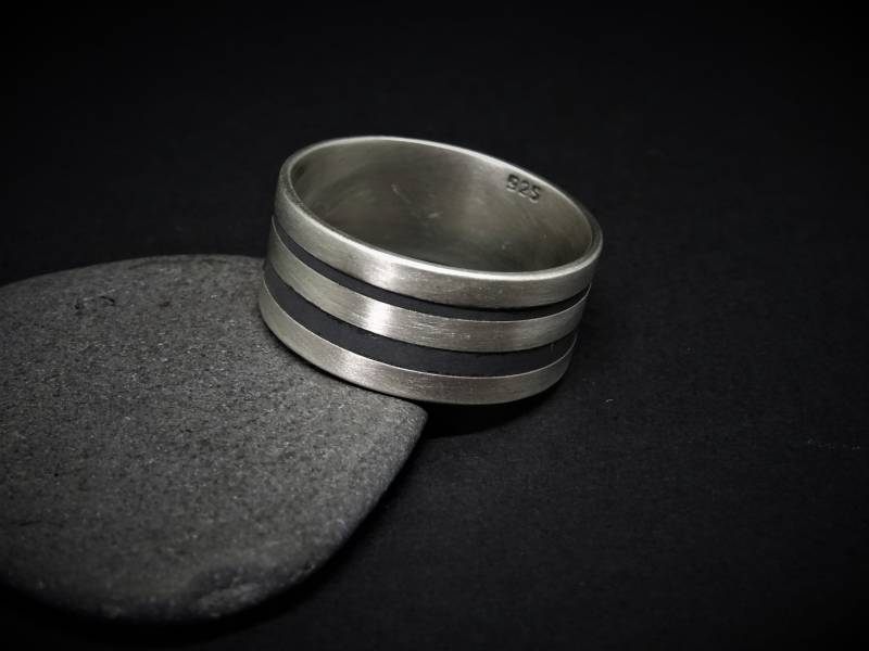 Personalisierter Ring, Schlichter Ring Aus Sterlingsilber, Gravurring, Trauring Für Männer, Männer von IndiejewelsShop