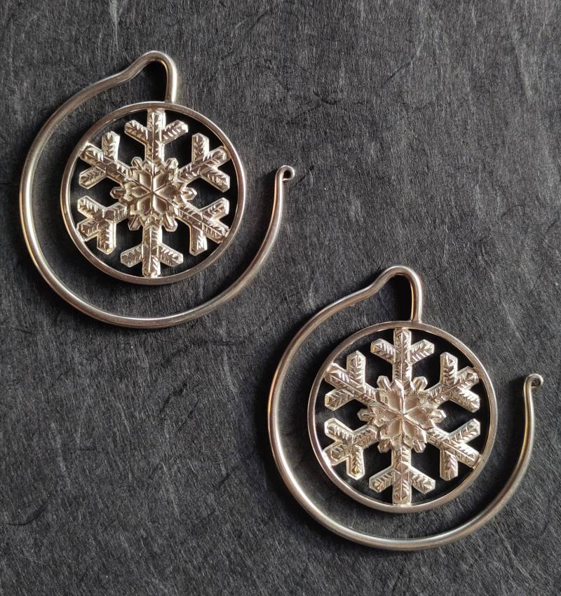 Ohrgewichte, Earweights, Fleshtunnel, Lovely Lobes, Stretched Silberne Silver Earweights von Indieyou