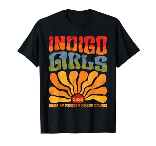 2025 Vintage Indigo Girl Retro Sonnenuntergang T-Shirt 2025 Vintage Indigo Girl Retro Sonnenuntergang T-Shirt von Indigo band
