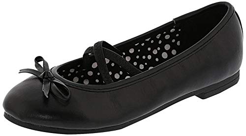 Indigo 422 283 Mädchen Ballerinas geschlossen Black mit Schleife (29, Black) von Indigo