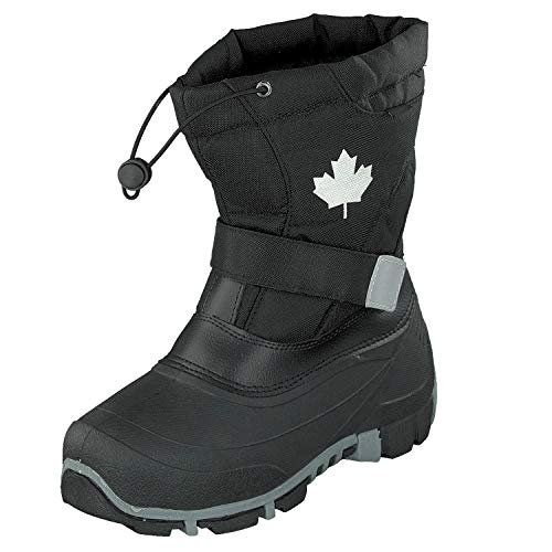 Indigo Canadians Unisex Winter Stiefel 467-185 mit Innenschuh in 2 Farben (32 EU, Black) von Indigo