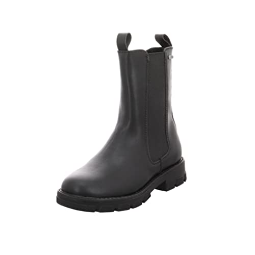 Indigo Mädchen Schuhe Chelsea Tex Boots Stiefel 454-142 Schwarz Reißverschluss (eu_footwear_size_system, big_kid, women, numeric, medium, numeric_37) von Indigo