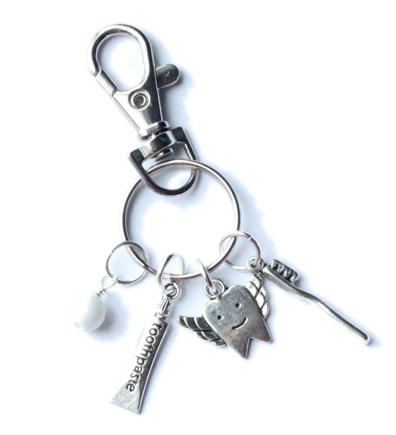 Zahnarzt Zahnhygieniker Assistent Zahnfee Charme Schlüsselanhänger Geldbörse Tasche Clip Zahnärzte Schulabschluss von IndigoChildDesigned