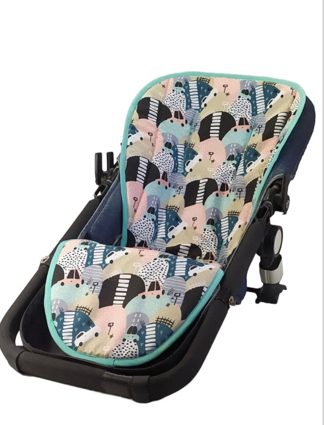 Bugaboo Sitzauflage Baby Jogger Sitzauflageuniversal Für Cameleon Donkey Buffalo Bee 3 Kinderwagenauflage von IndigoFamily