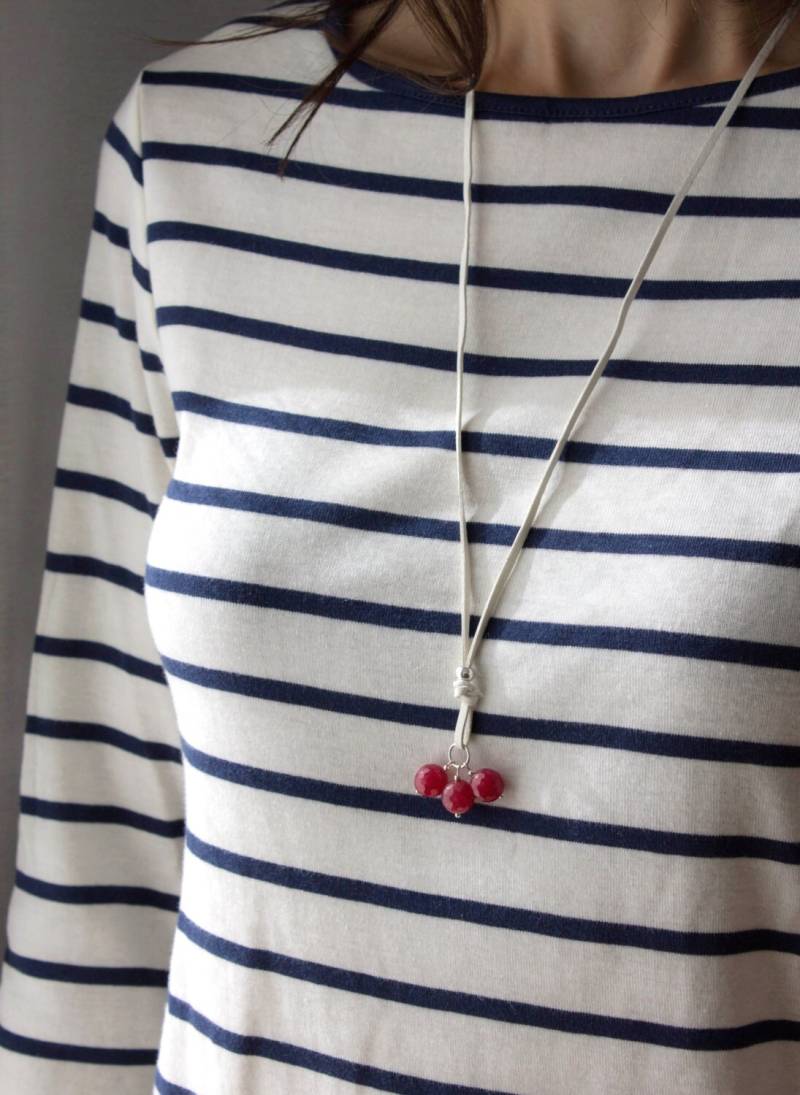 Anhänger Perlen Rot Quarz Anhänger Perlen Rot Quarz von Indigojoyas