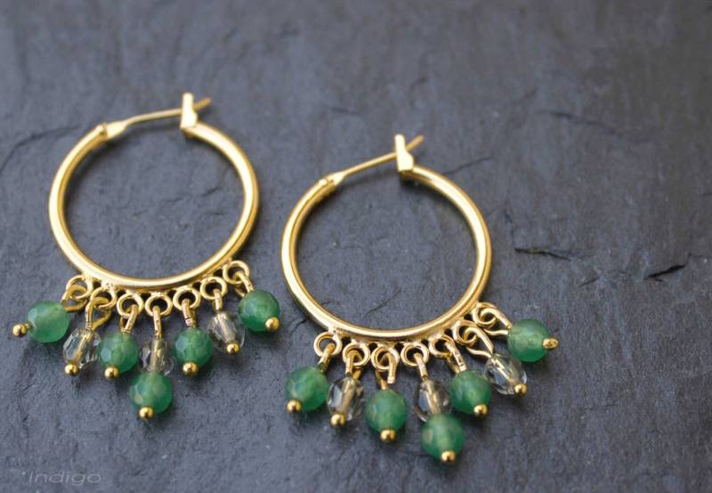 Gold Bohemia Crystal Creolen Gold Bohemia Crystal Creolen von Indigojoyas