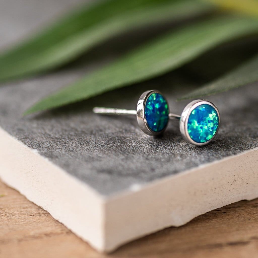 Ozeane Blau Silber Ohrringe von IndisaJewellery