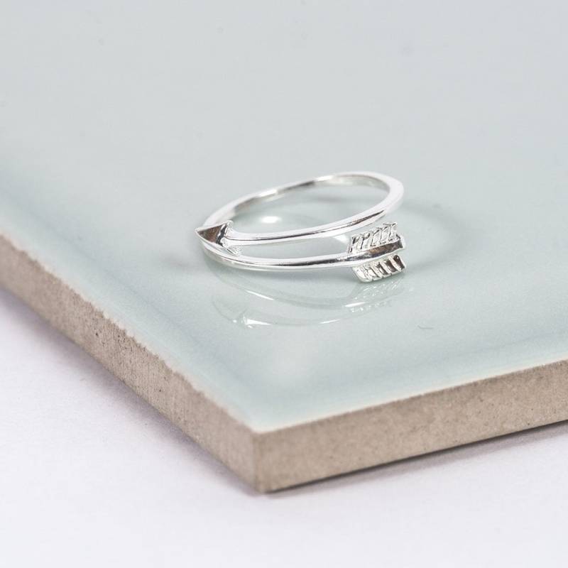Pfeil Ring Silber Boho Schmuck Zum Stapeln Pfeil Ring Silber Boho Schmuck Zum Stapeln von IndisaJewellery