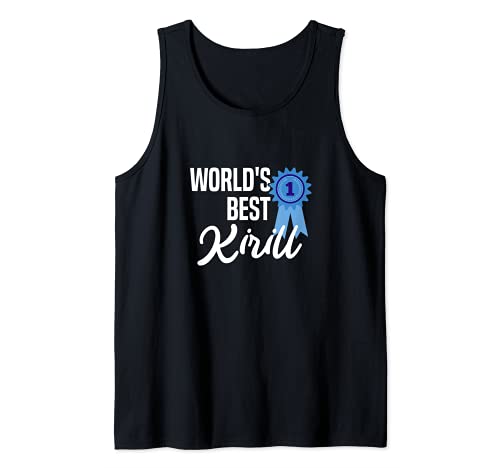 Herren World's Best Kirill Name Personalisiertes Tank Top von Individuelle Kleidung & Geschenke für Herren