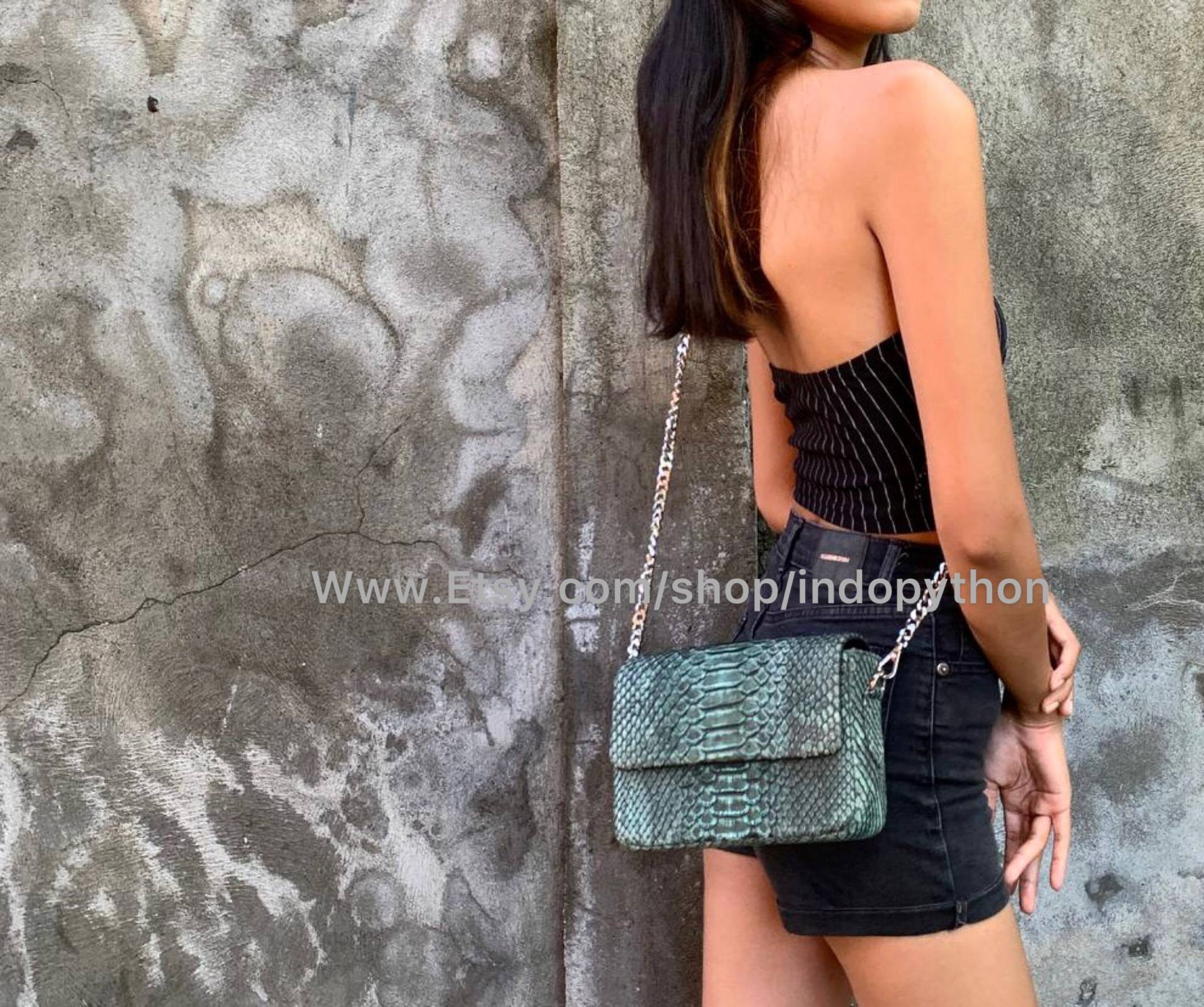 Grüne Tasche | Python Schlangenleder Geschenk Für Ihn Python Handtasche Geldbörse Handtasche Khaki Grüne Tasche | Python Schlangenleder Geschenk Für Ihn Python Handtasche Geldbörse Handtasche Khaki von IndoPython