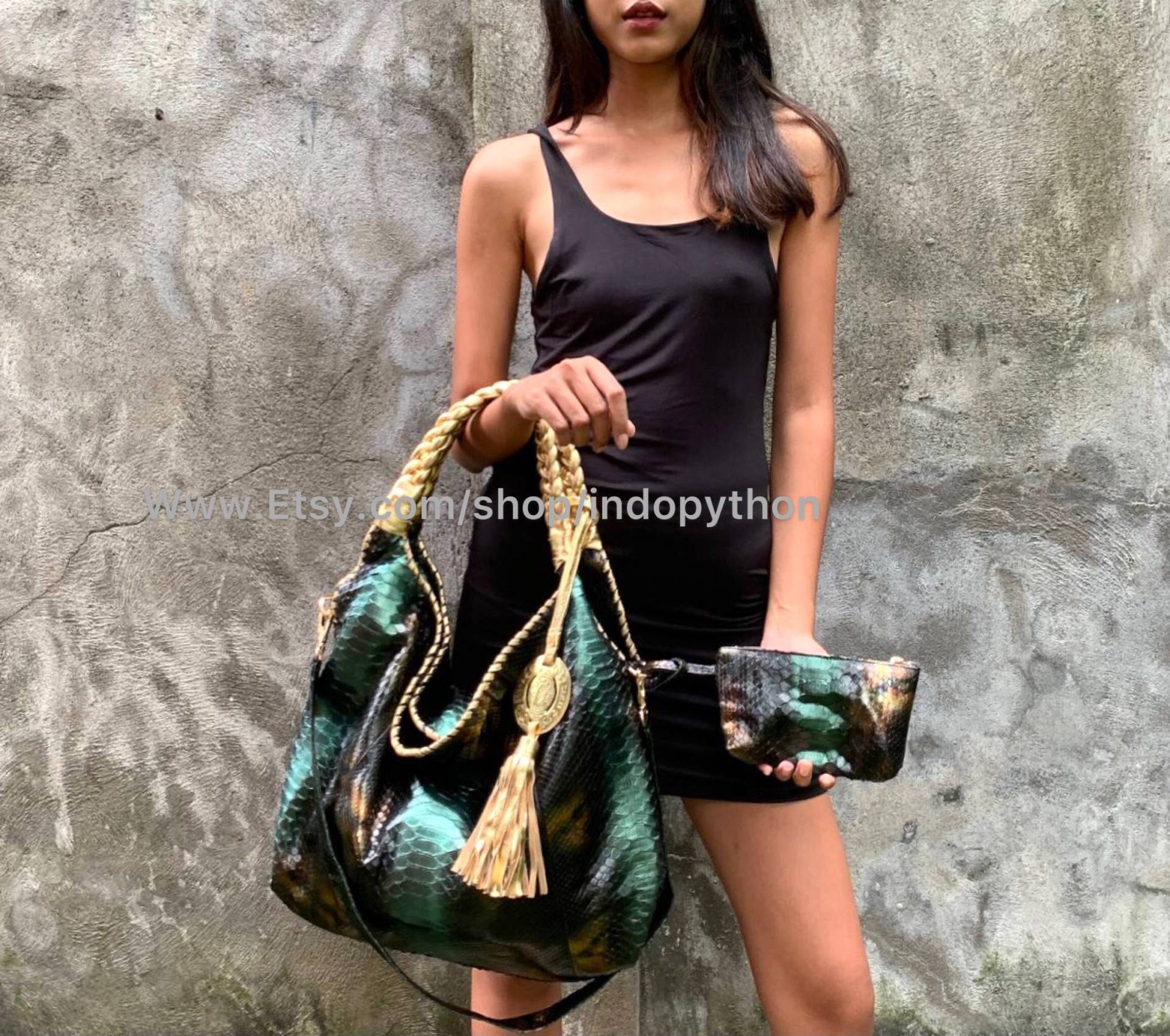 Grüne Tasche #python-Tasche #schlangenleder Handtasche #geschenk Für Sie #python #handtasche Grüne Tasche #python-Tasche #schlangenleder Handtasche #geschenk Für Sie #python #handtasche von IndoPython