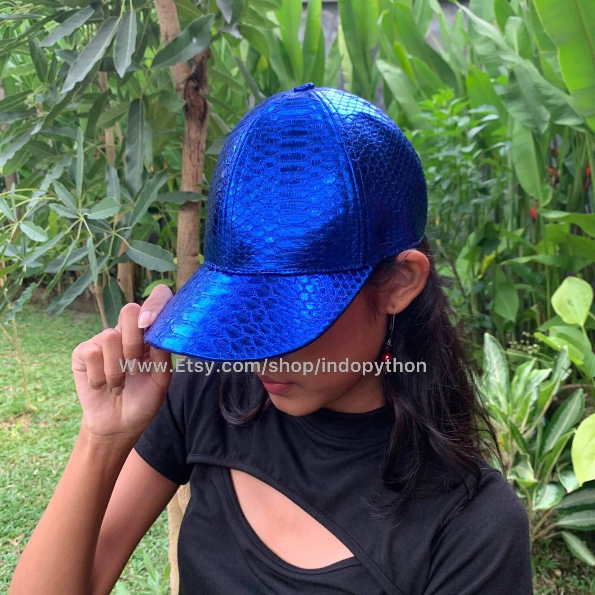 Python Mütze, Baseballmütze, Ledermütze, Leder Unisex-Mütze, Schlangenfellmütze, Hut Python Mütze, Baseballmütze, Ledermütze, Leder Unisex-Mütze, Schlangenfellmütze, Hut von IndoPython