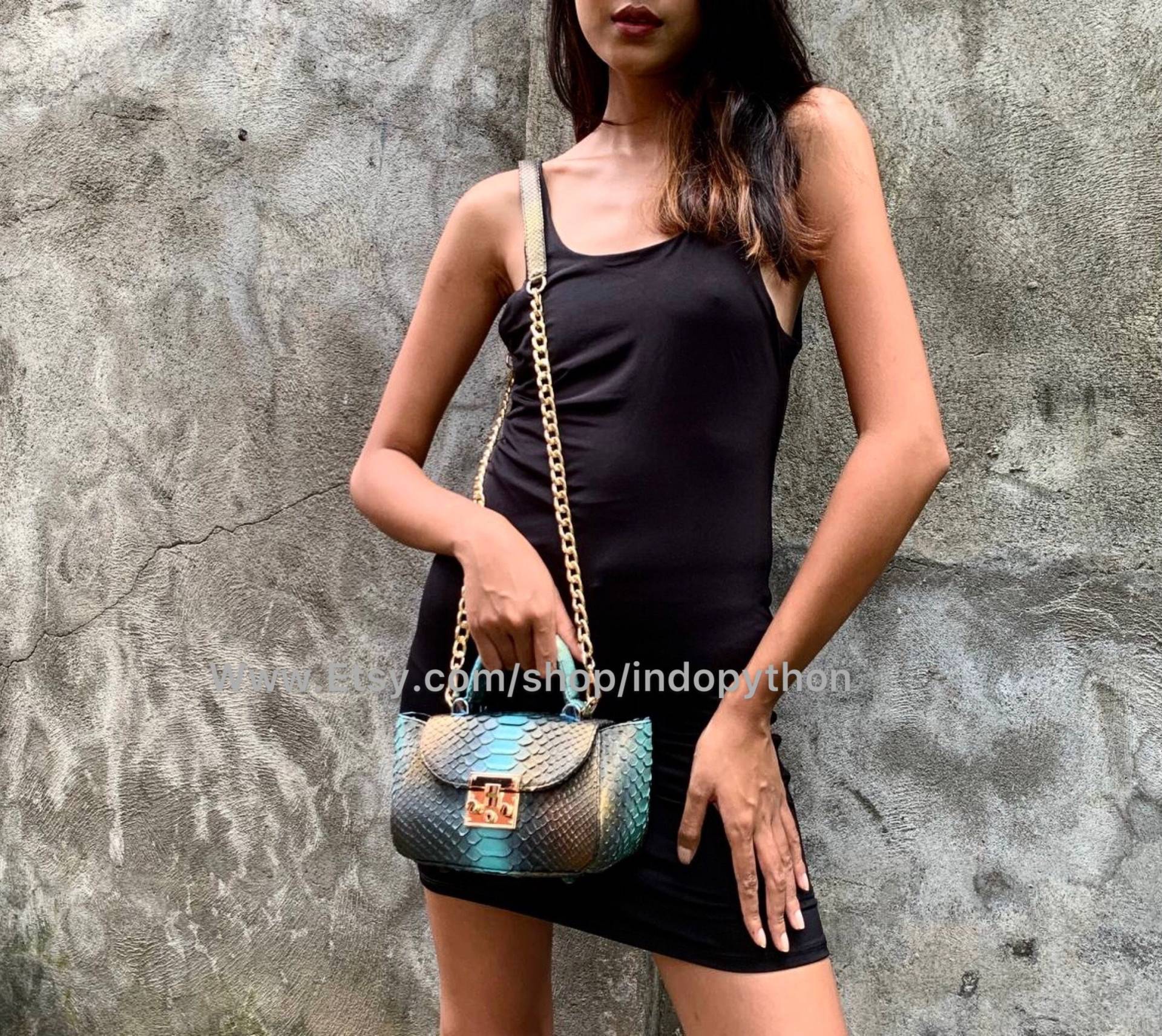 Schlangenleder Tasche | Ledertasche Geschenk Für Ihn Damentasche Python Handtasche Geldbörse Mehrfarbige Schlangenleder Tasche | Ledertasche Geschenk Für Ihn Damentasche Python Handtasche Geldbörse Mehrfarbige von IndoPython