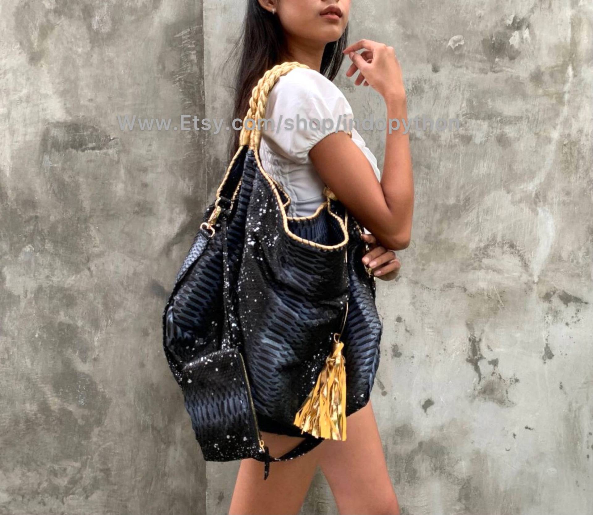Python Tasche | Schwarze Schlangenleder Geldbörse Gold Python Handtasche Mehrfarbige Geldbörsen Geschenk Für Ihn Handtasche Python Tasche | Schwarze Schlangenleder Geldbörse Gold Python Handtasche Mehrfarbige Geldbörsen Geschenk Für Ihn Handtasche von IndoPython