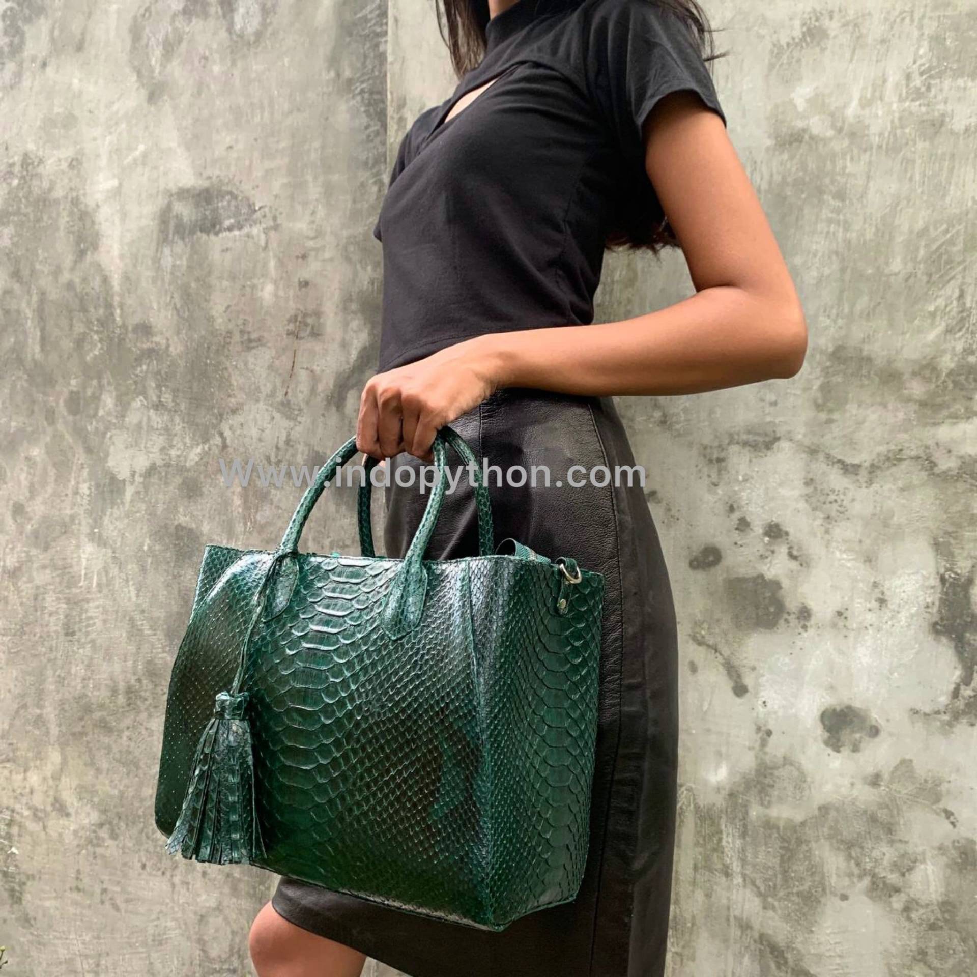 Python Tasche #grüne #tasche Aus Schlangenleder #geschenk Für Sie #python #handtasche Geldbörse #geldbeutel von IndoPython