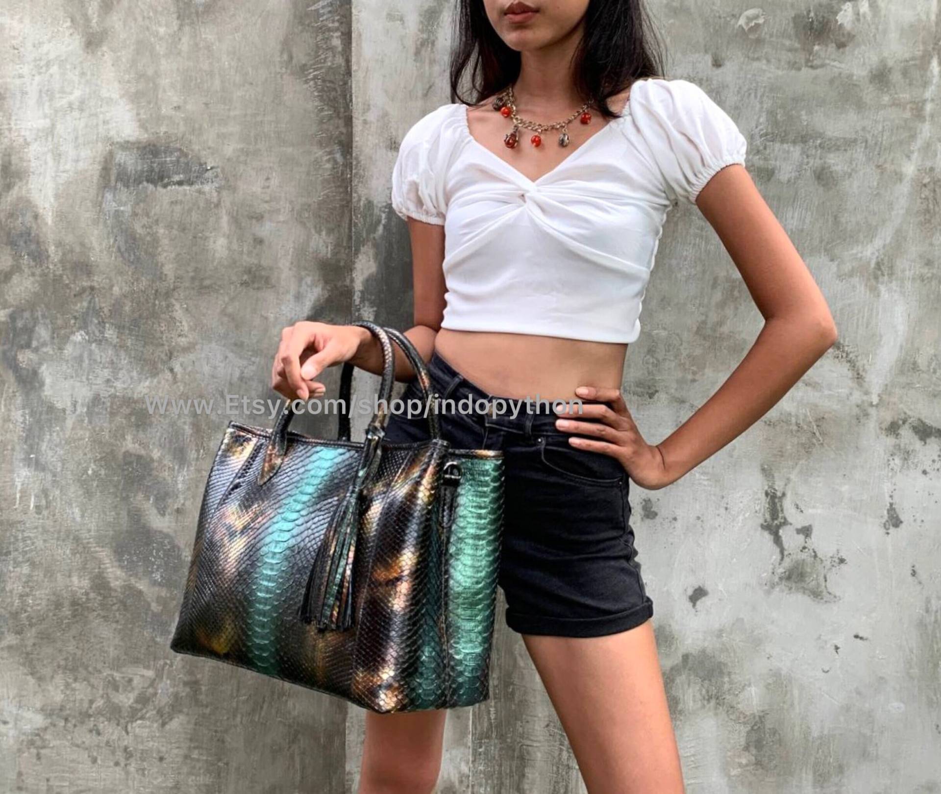 Python-Tasche #schlangenleder-Tasche #python-Tasche #geschenk Für Sie #schwarze Handtasche Python-Tasche Python-Tasche #schlangenleder-Tasche #python-Tasche #geschenk Für Sie #schwarze Handtasche Python-Tasche von IndoPython