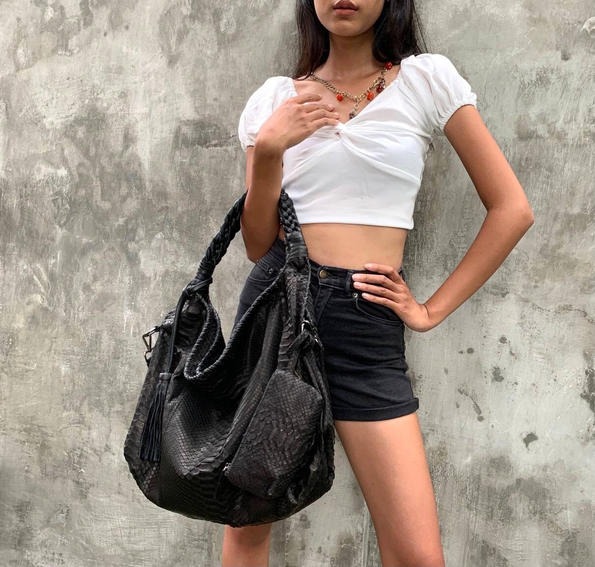 Schwarze Tasche Python Schlangenleder Geldbeutel Geschenk Für Sie Hohe Handtaschepython Tascheschwarze Taschehandtasche Schwarze Tasche Python Schlangenleder Geldbeutel Geschenk Für Sie Hohe Handtaschepython Tascheschwarze Taschehandtasche von IndoPython