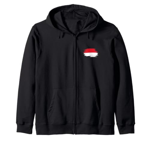 Indonesien Indonesische Flagge Bali Jakarta Herren Damen Kinder Kapuzenjacke von Indonesia Flag Indonesian Apparel