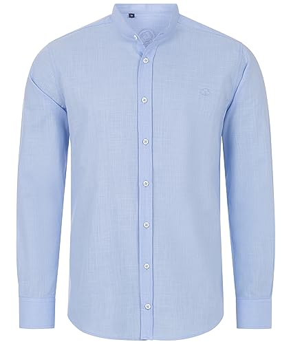Indumentum Herren Hemd Leinen-Optik Sommer Hemd Herrenhemd Krangelos Leinenhemd Shirt Männer Hemden H-321 Blau 3XL Indumentum Herren Hemd Leinen-Optik Sommer Hemd Herrenhemd Krangelos Leinenhemd Shirt Männer Hemden H-321 Blau 3XL von Indumentum