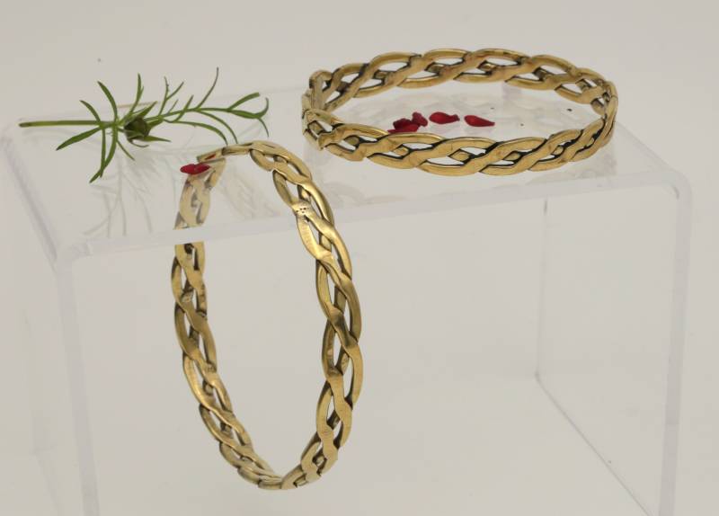 Armreif Messing Gebunden von Induswelt