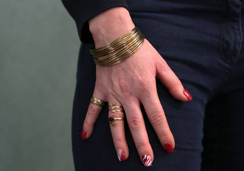 Armreif Messing Stapel Design Anpassbar von Induswelt