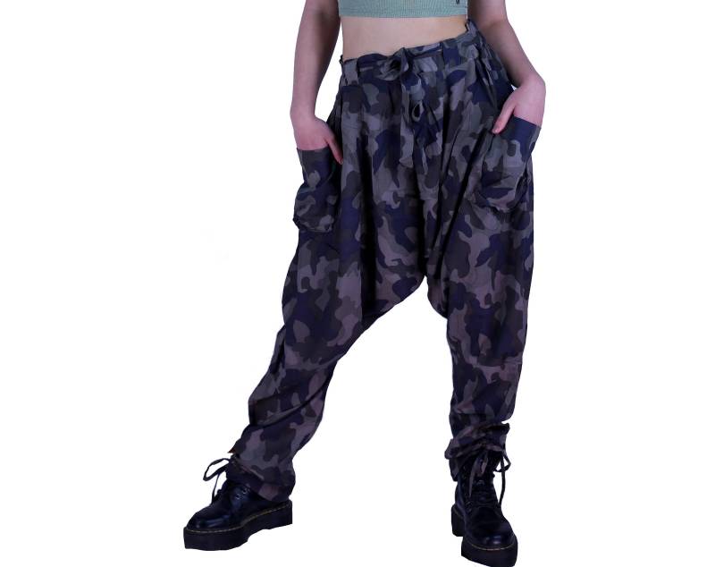 Haremshose Mitteltief Mit Taschen Armee von Induswelt