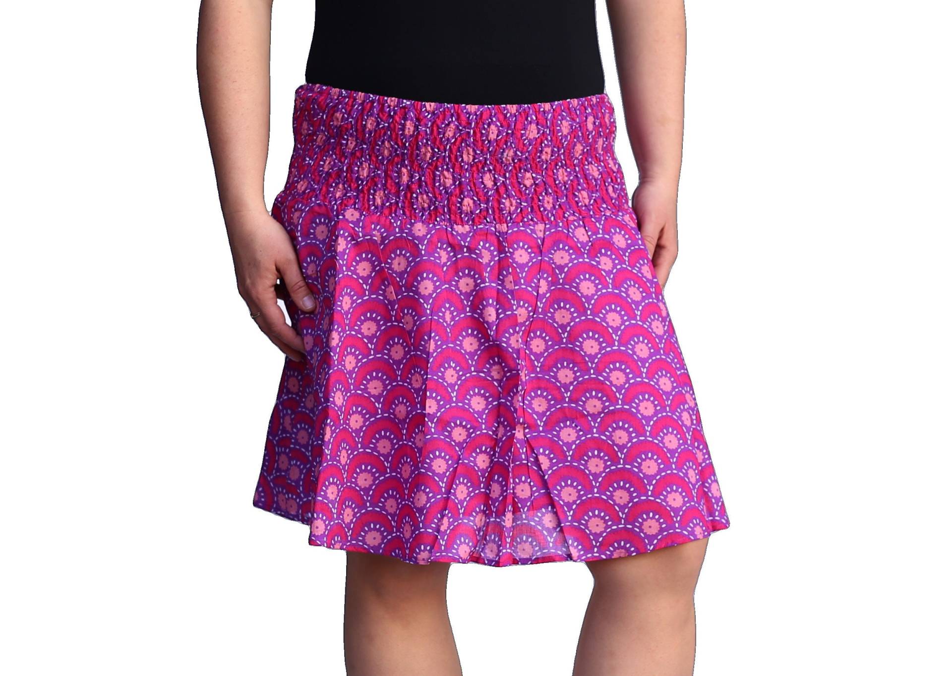 Rock in Pink Baumwolle von Induswelt