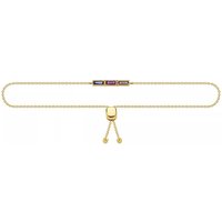 Indygo Armband - Seoul Bracelet Iolite Amethyst - Gr. M - in Gold - für Damen von Indygo
