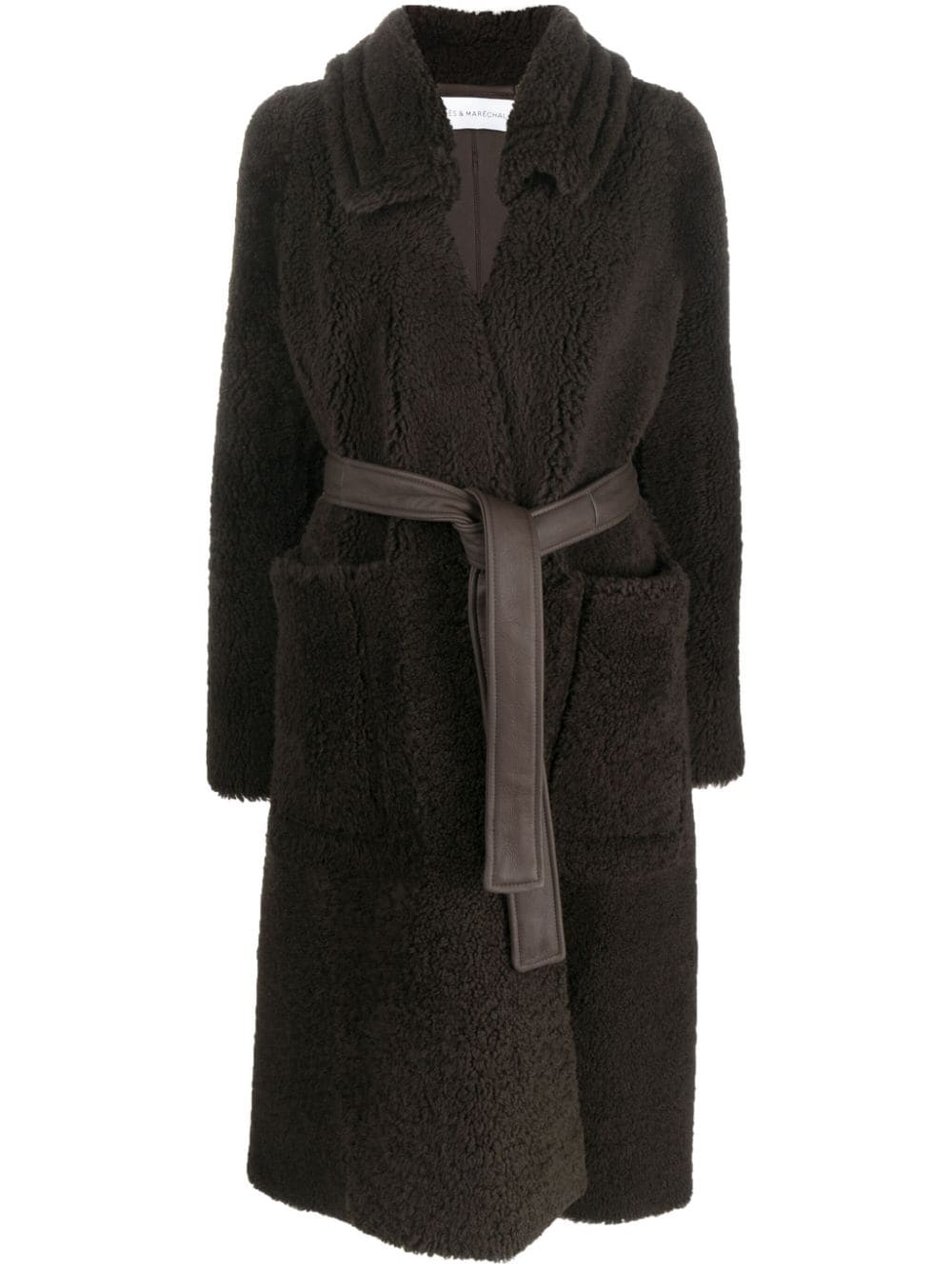 Inès & Maréchal Shearling-Trenchcoat - Braun von Inès & Maréchal