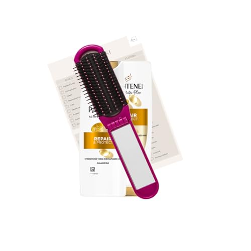Mini Travel Essentials Shampoo und Conditioner Reiseset für Frauen - Reparatur und Schutz Shampoo & Conditioner 90 ml, Faltbürste mit Spiegel und Reisepackliste Mini Travel Essentials Shampoo und Conditioner Reiseset für Frauen - Reparatur und Schutz Shampoo & Conditioner 90 ml, Faltbürste mit Spiegel und Reisepackliste von Inese