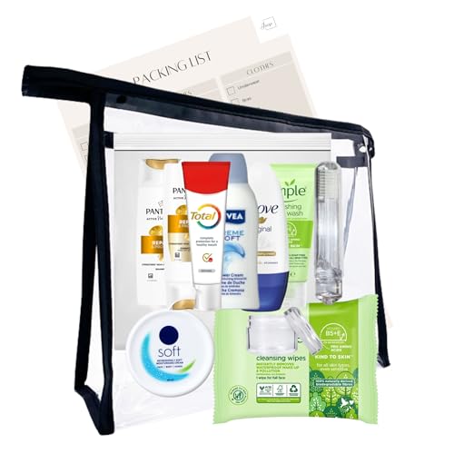 Reise-Toilettenartikel-Set für Frauen – TSA-zugelassenes Mini-Toilettenartikel-Set für Reisen & Krankenhausaufenthalt – Reisegröße Toilettenartikel Essentials für Handgepäck und Übernachtungstasche Reise-Toilettenartikel-Set für Frauen – TSA-zugelassenes Mini-Toilettenartikel-Set für Reisen & Krankenhausaufenthalt – Reisegröße Toilettenartikel Essentials für Handgepäck und Übernachtungstasche von Inese
