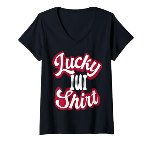 Damen IUI Mom Transfer Day Retro Lucky IUI für Damen und Herren Fruchtbarkeit T-Shirt mit V-Ausschnitt Damen IUI Mom Transfer Day Retro Lucky IUI für Damen und Herren Fruchtbarkeit T-Shirt mit V-Ausschnitt von Infertility Awareness IUI & IUI Fertility Journey