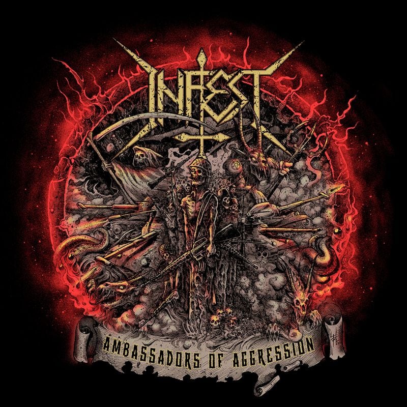Infest Ambassador Of Aggression LP multicolor von Infest