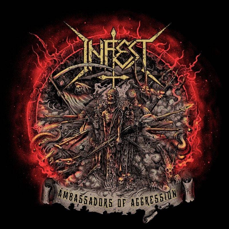 Infest Ambassador Of Aggression LP multicolor von Infest