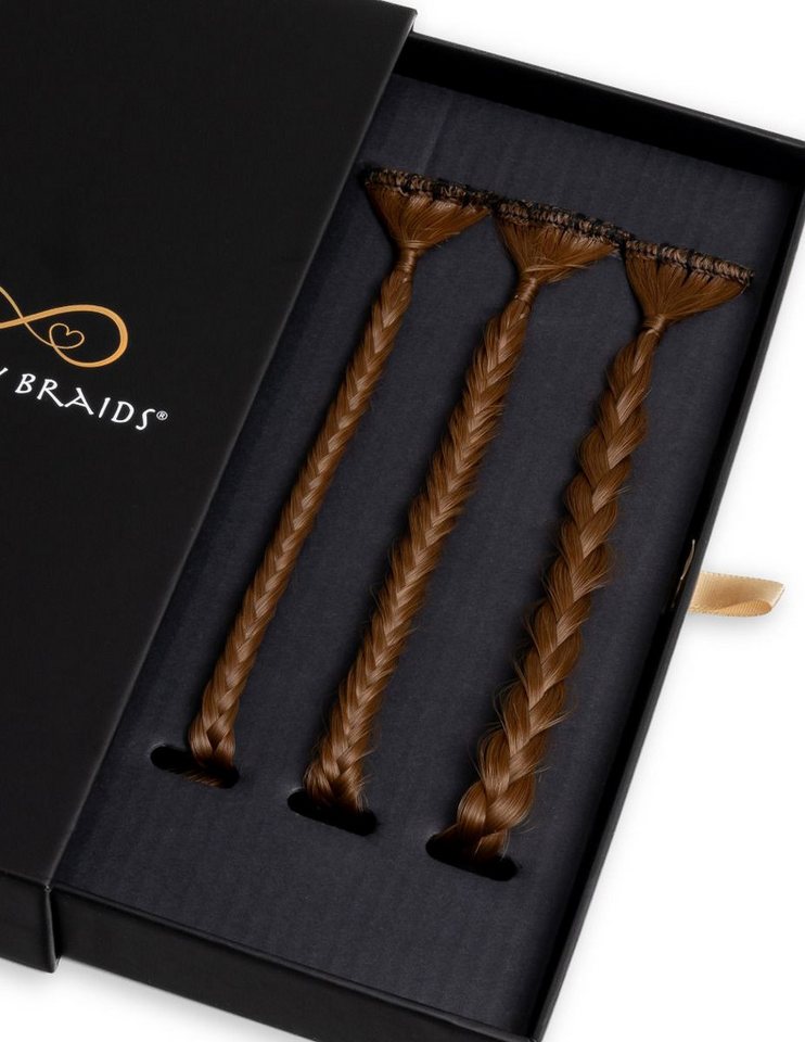 Infinity Braids Kunsthaar-Extension Infinity Braids Infinity Braidies Apricot Amber von Infinity Braids