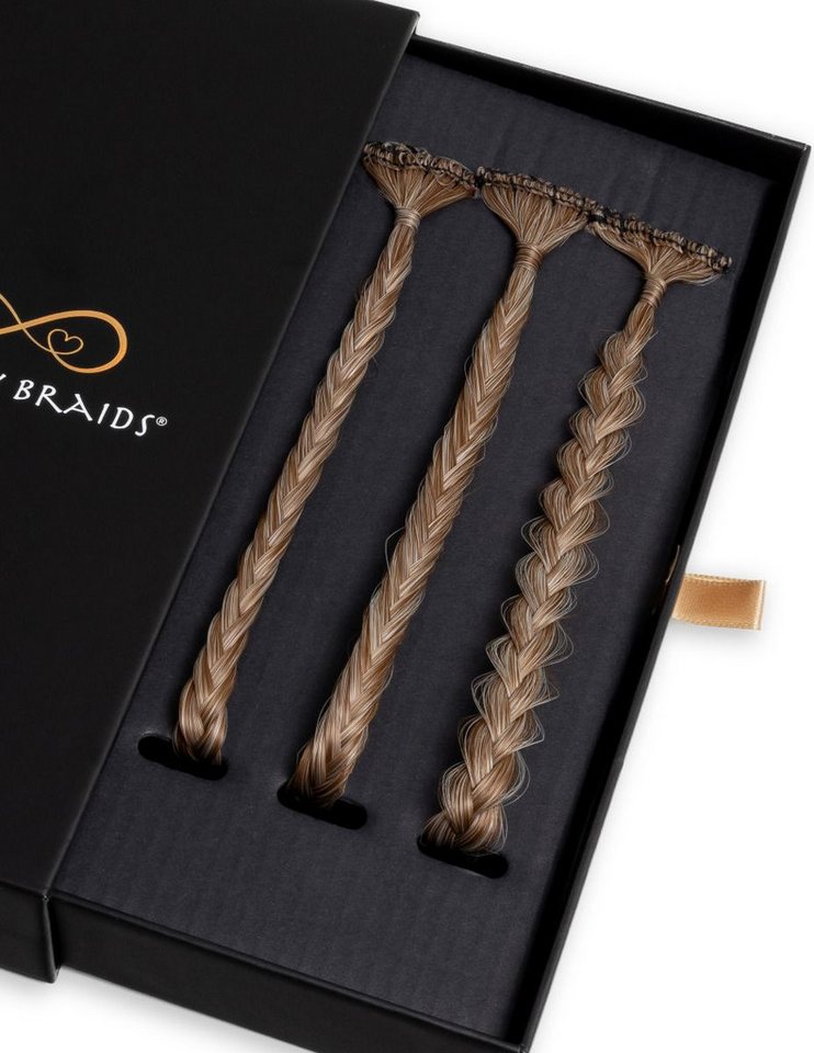 Infinity Braids Kunsthaar-Extension Infinity Braids Infinity Braidies Marshmellow Roast von Infinity Braids