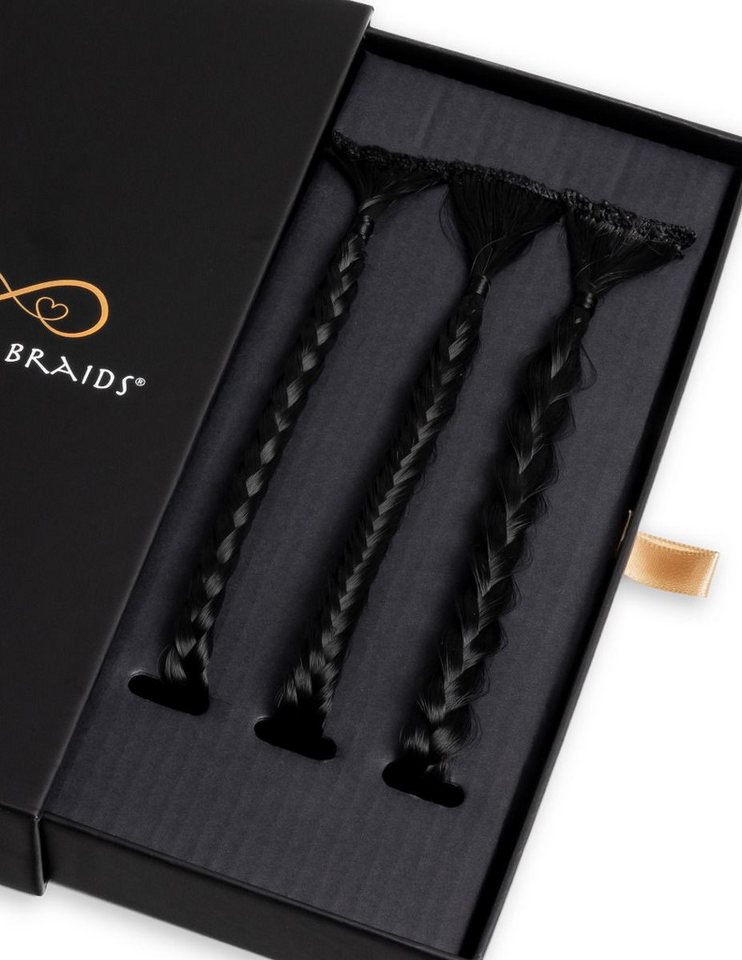 Infinity Braids Kunsthaar-Extension Infinity Braids Infinity Braidies Onyx von Infinity Braids