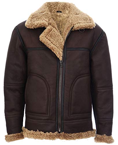 Infinity Leather Brauner Ingwer B3 Lammfell Fliegerjacke Aus Leder Für Herren 2XL Infinity Leather Brauner Ingwer B3 Lammfell Fliegerjacke Aus Leder Für Herren 2XL von Infinity Leather