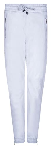 Infinity Leather Damen Echtlederhose Weiss Joggerinnen Nappa Fahren Jogginghose 8 von Infinity Leather