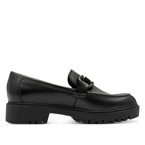 Infinity Leather Damen Klassische Loafer aus Schwarzem Leder mit Plateau Schnalle Infinity Leather Damen Klassische Loafer aus Schwarzem Leder mit Plateau Schnalle von Infinity Leather