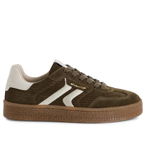 Infinity Leather Damen Olivgrüne Wildleder Stilvolle Mode Schnürschuhe Sneakers Infinity Leather Damen Olivgrüne Wildleder Stilvolle Mode Schnürschuhe Sneakers von Infinity Leather