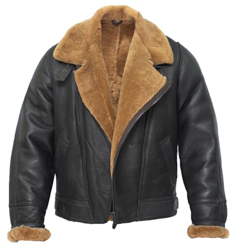 Infinity Leather Herren Aviator B3 Cross Zip Schafsleder Leder Bomber Fliegend Pilot Jacke Ingwer 4XL Infinity Leather Herren Aviator B3 Cross Zip Schafsleder Leder Bomber Fliegend Pilot Jacke Ingwer 4XL von Infinity Leather