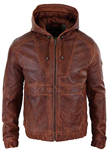 Infinity Leather Herren Lederjacke 100% Echtleder Schwarz Braun Kapuze Bomber Design Tailored Fit Infinity Leather Herren Lederjacke 100% Echtleder Schwarz Braun Kapuze Bomber Design Tailored Fit von Infinity Leather