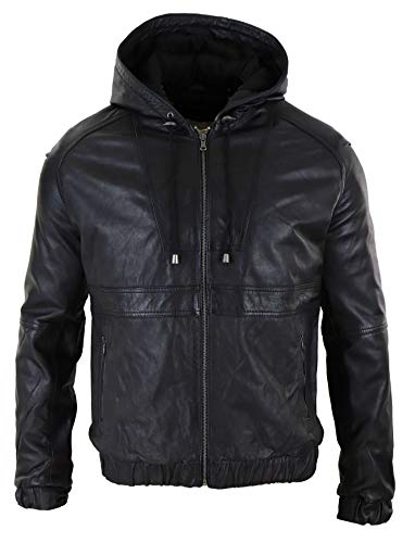 Infinity Leather Herren Lederjacke 100% Echtleder Schwarz Braun Kapuze Bomber Design Tailored Fit Infinity Leather Herren Lederjacke 100% Echtleder Schwarz Braun Kapuze Bomber Design Tailored Fit von Infinity Leather