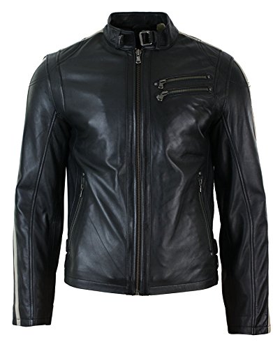 Infinity Leather Herren Lederjacke 100% Echtleder Schwarz Tailliert Biker Renner Design Infinity Leather Herren Lederjacke 100% Echtleder Schwarz Tailliert Biker Renner Design von Infinity Leather