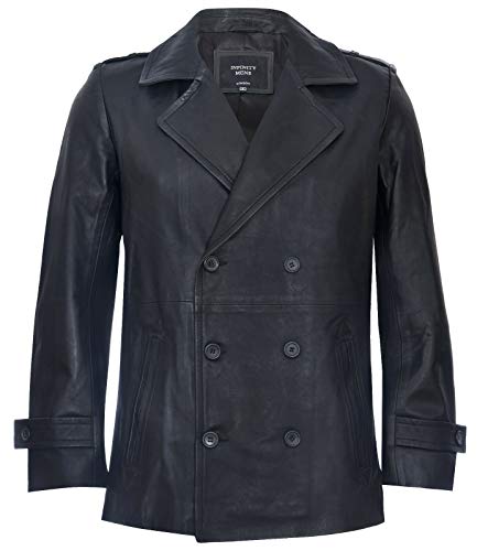 Infinity Leather Herren PEA Mantel Lederjacke Schwarze Dr Who German Marine L Infinity Leather Herren PEA Mantel Lederjacke Schwarze Dr Who German Marine L von Infinity Leather