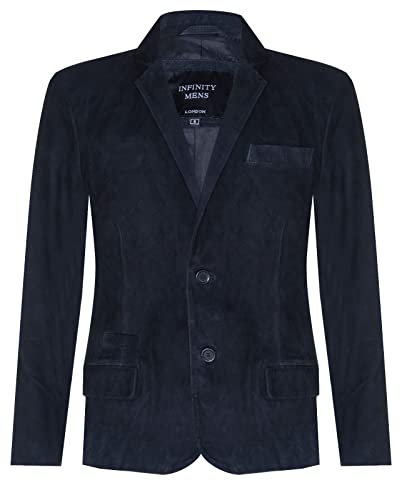 Infinity Leather Herren Veloursleder Schwarz Blazer Jacke Weicher Echter Italienischer Ledermantel Infinity Leather Herren Veloursleder Schwarz Blazer Jacke Weicher Echter Italienischer Ledermantel von Infinity Leather