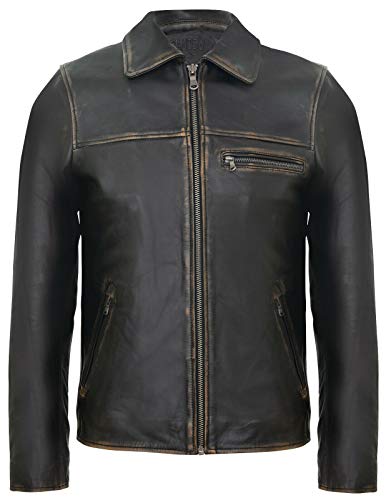 Infinity Leather Herren Verblasst Braun Leder Harrington Jacke 2XL Infinity Leather Herren Verblasst Braun Leder Harrington Jacke 2XL von Infinity Leather