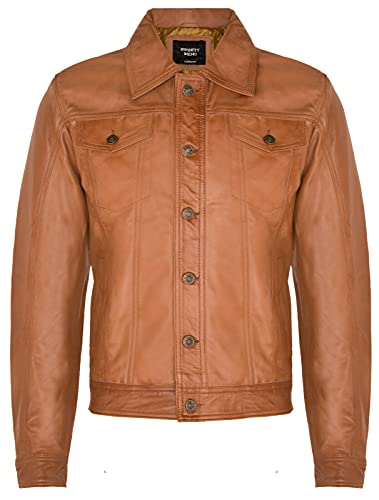 Infinity Leather Herrenhemd Bräunen 100% Echtleder LKW Fahrer Design Jeans Hemd L Infinity Leather Herrenhemd Bräunen 100% Echtleder LKW Fahrer Design Jeans Hemd L von Infinity Leather